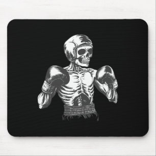 Funny Boxer Skeleton With Boxing Gloves Fighting K Mouse Pad