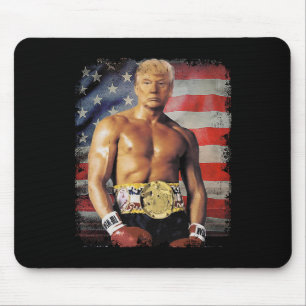 Funny Boxer Trump Trump Rocky Meme  Mouse Pad