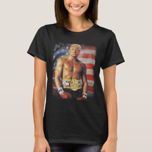Funny Boxer Trump Trump Rocky Meme  T-Shirt