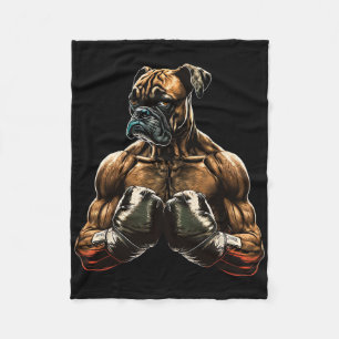 Funny Boxing Boxer Dog Gifts For Men Boys Women Ki Fleece Blanket