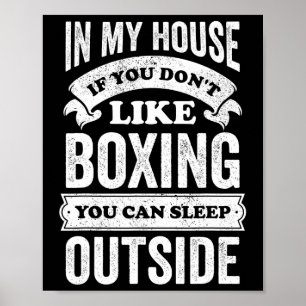 Funny Boxing Boxer Joke Sports Sporting Hob  Poster