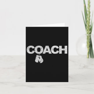 Funny Boxing Coach Boxing Trainer Retro 1 Card