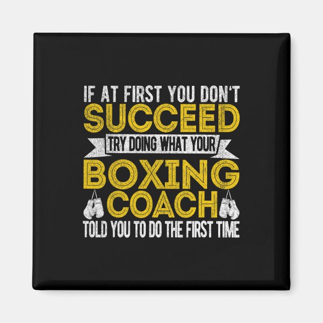 Funny Boxing Coach Boxing Trainer Retro  Magnet (Front)