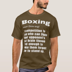 Funny Boxing Definition Boxer Coach Instructor  T-Shirt