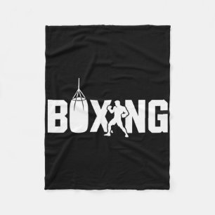 Funny Boxing Fighter Gym Gloves Kickboxing For Wom Fleece Blanket