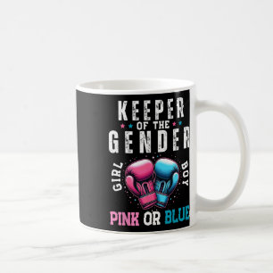 Funny Boxing Gender Reveal Keeper Of Gender Boxer Coffee Mug