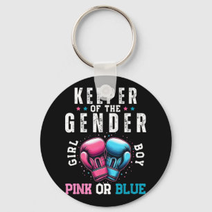 Funny Boxing Gender Reveal Keeper Of Gender Boxer Key Ring