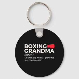 Funny Boxing Grandma Definition  Key Ring