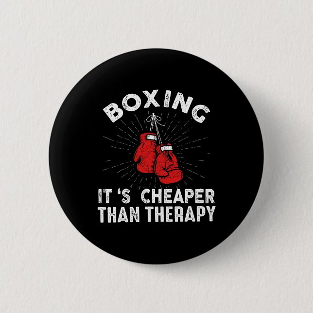 Funny Boxing Quote Gloves Boxer  6 Cm Round Badge (Front)