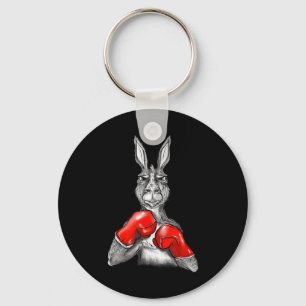 Funny Boxing Roger - Humour Sport Kangaroo Key Ring