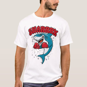 Funny Boxing Whale Shark With Red Gloves Daddy T-Shirt