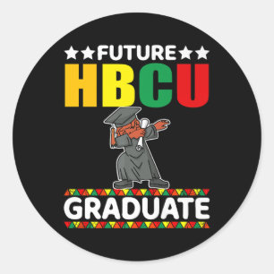 Funny Boy College Graduation Kid Future Hbcu Gradu Classic Round Sticker