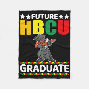 Funny Boy College Graduation Kid Future Hbcu Gradu Fleece Blanket