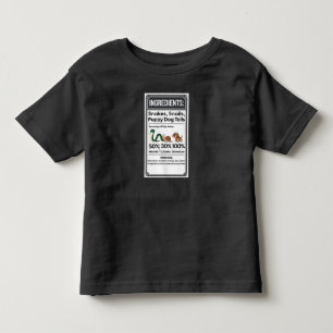 Funny Boy Ingredient Label Simple Halloween Toddler T-Shirt