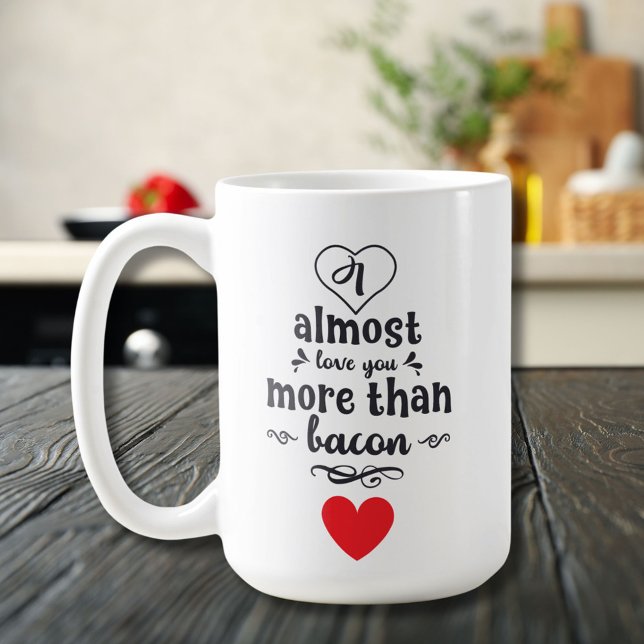 Funny Boyfriend I almost Love You More Valentine's Coffee Mug (Creator Uploaded)
