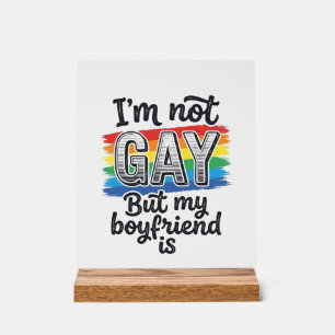 Funny Boyfriend Pride Vintage Engraving Shirt Desi Acrylic Sign