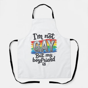 Funny Boyfriend Pride Vintage Engraving Shirt Desi Apron