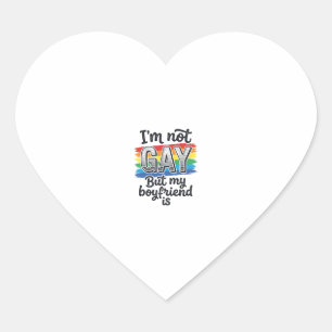 Funny Boyfriend Pride Vintage Engraving Shirt Desi Heart Sticker
