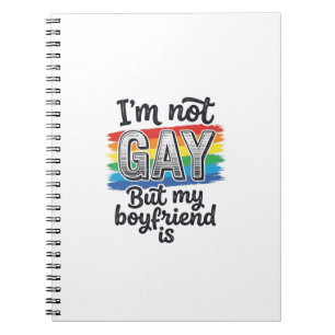 Funny Boyfriend Pride Vintage Engraving Shirt Desi Notebook