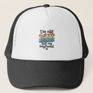 Funny Boyfriend Pride Vintage Engraving Shirt Desi Trucker Hat