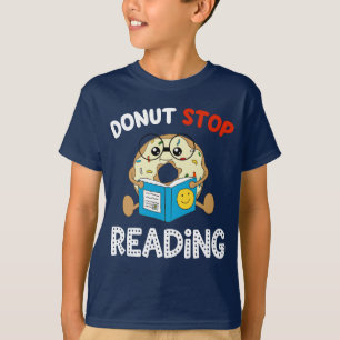 Funny Boys Don't Stop Reading Nerdy Bookworm T-Shirt