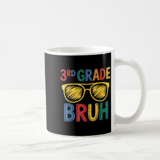 Funny Boys Girls Back to School 3rd Grade Bruh Coffee Mug