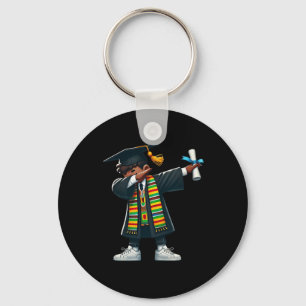 Funny Boys Graduation Graduate Dabbing Black Histo Key Ring