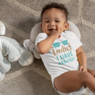 Funny Boy's I have Arrived Jumper Baby Infant Baby Bodysuit