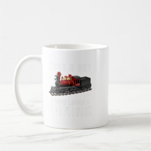 Funny Boys Just A Boy Who Loves Trains This Boy Lo Coffee Mug