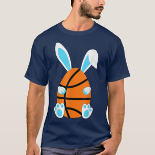 Funny Boys Teens Easter Day basketball Egg bunny e T-Shirt