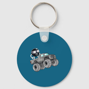 Funny Boys Total Solar Eclipse Monster Truck Key Ring