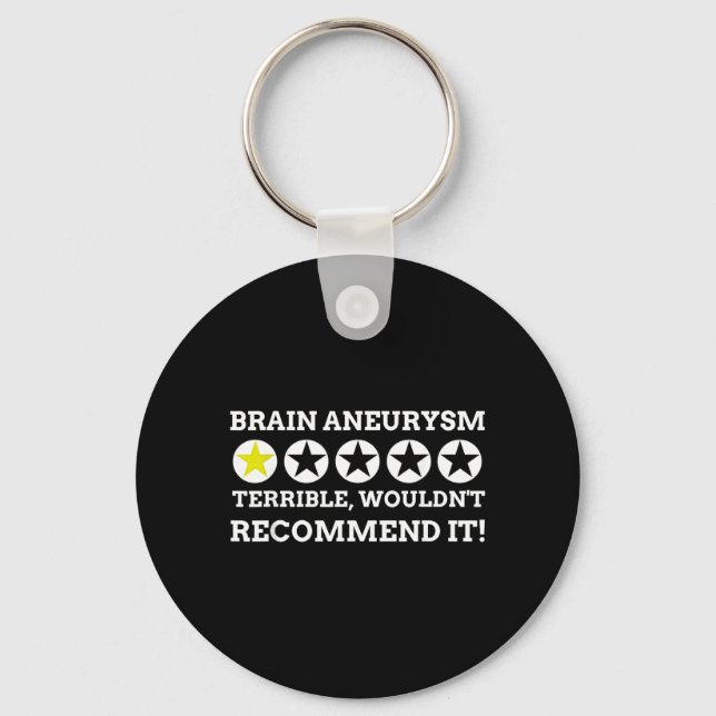 Funny Brain Aneurysm Key Ring (Front)