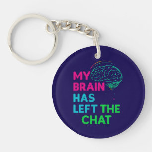 Funny Brain Fog Keychain