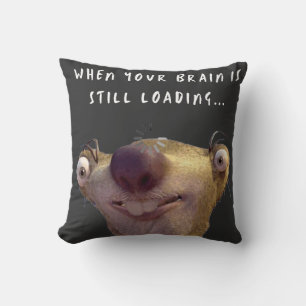 Funny Brain Loading Meme – Relatable Humourous Art Cushion