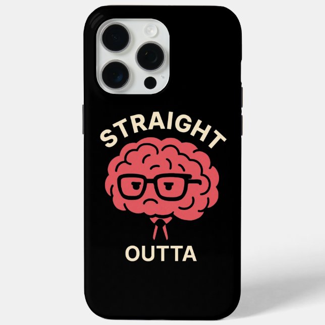 Funny Brain Phone Case – Geek & Student Life Humou (Back)