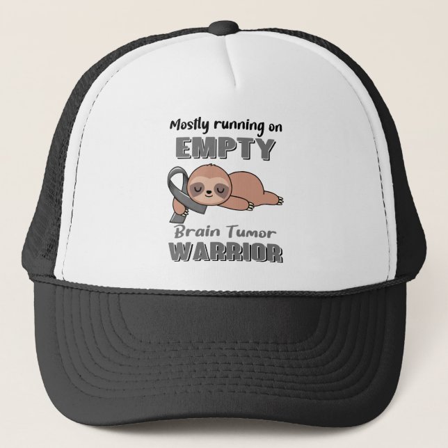 Funny Brain Tumour Awareness Gifts Trucker Hat (Front)