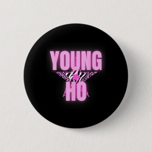 Funny Brainrot Gen Z Humour Young Ho Meme 6 Cm Round Badge