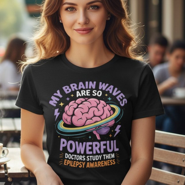 Funny Brainwaves Epilepsy Awareness Tri-Blend Shirt (Creator Uploaded)