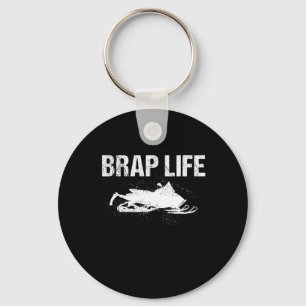 Funny Brap Snowmobile Gift For Snowmobiling Lover Key Ring
