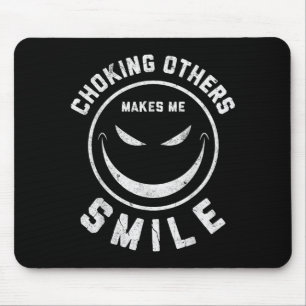 Funny Brazilian BJJ Choking Makes Smile Jiu-Jitsu Mouse Pad