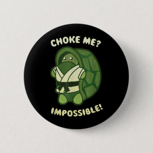 Funny Brazilian Jiu Jitsu and BJJ Turtle 6 Cm Round Badge