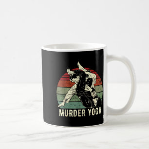 Funny Brazilian Jiu Jitsu BJJ Murder Yoga Retro Coffee Mug