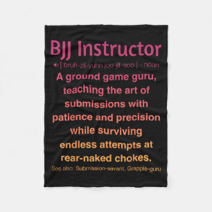 Funny Brazilian Jiu-Jitsu Fleece Blanket