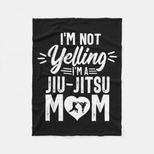 Funny Brazilian Jiu Jitsu Mum BJJ Martial Arts Fleece Blanket