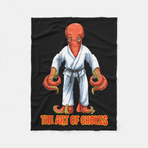 Funny Brazilian Jiu Jitsu Octopus BJJ Fleece Blanket