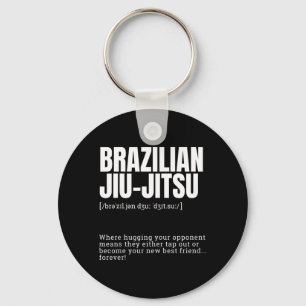 Funny Brazilian Jiu-Jitsu Quote Humour Definition Key Ring