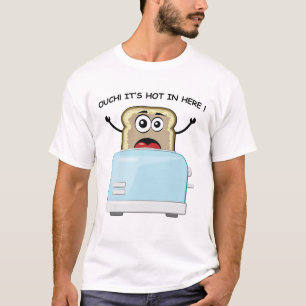 Funny Bread Character Design T-Shirt