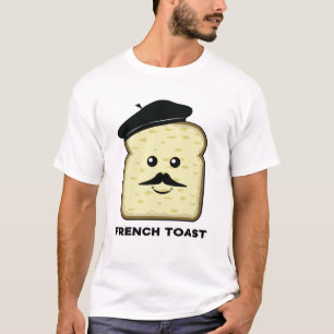 Funny Bread Character Design T-Shirt