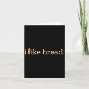 Funny Bread Lover Minimalist Sourdough Baking  Card