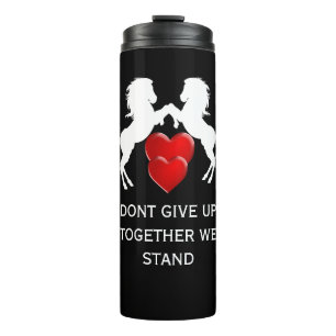 funny Breast Cancer Awareness Dont Give Up Thermal Tumbler